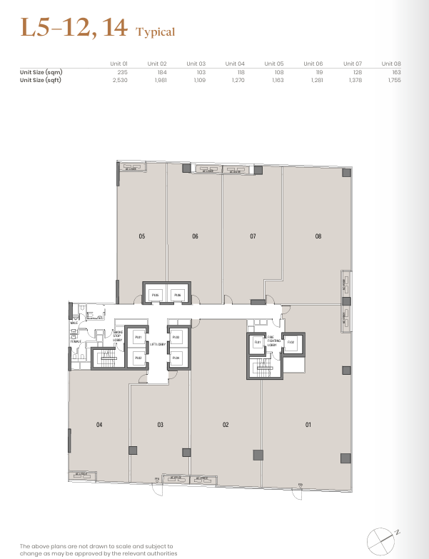 Level 5 Floor Plan of Solitaire on Cecil